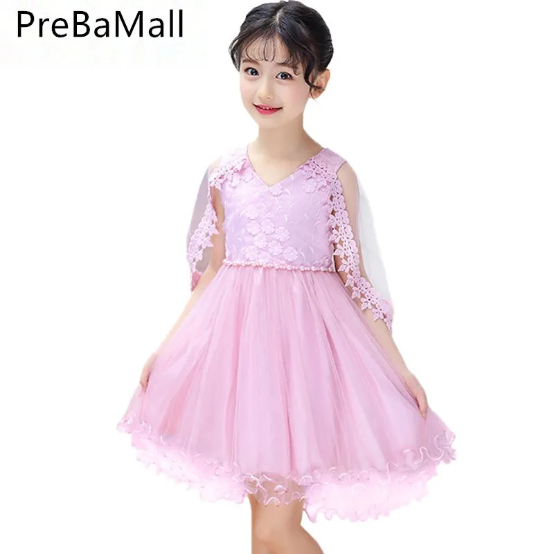 

Princess Flower Girl Dress Tutu Wedding Birthday Party Dresses For Girls Children's Costume Teenager Prom Designs B0535