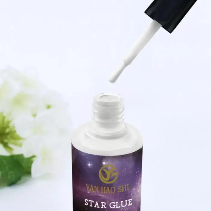 1 Pcs 15ml Nail Art Glue Gel Galaxy Star Adhesive for Foil Sticker Transfer Tips DIY Hot Mdf