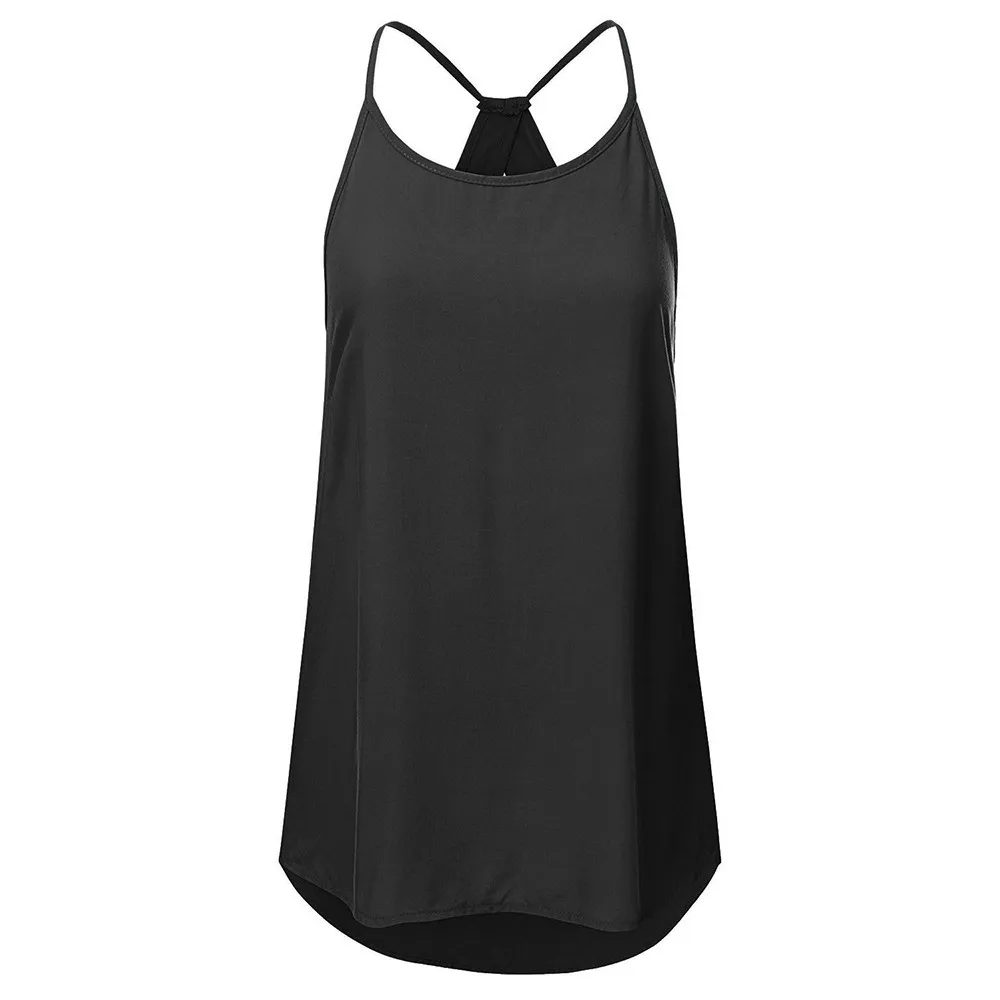 ISHOWTIENDA tank top women 2018 halter top crop Causal soild sleeveless ...