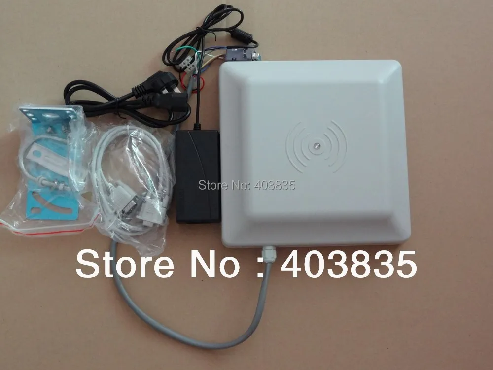 UHF RFID считыватель карт 6 м длинный диапазон, 8dbi антенна RS232/RS485/Wiegand чтение 6 м интегративный UHF считыватель