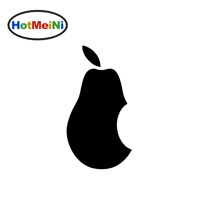 

10CM*5.3CM Apple Pear Wall Tattoo Car Window Car Sticker For Truck Bumper Door Laptop Funny JDM Vinyl Decal Tuning Styling Foil