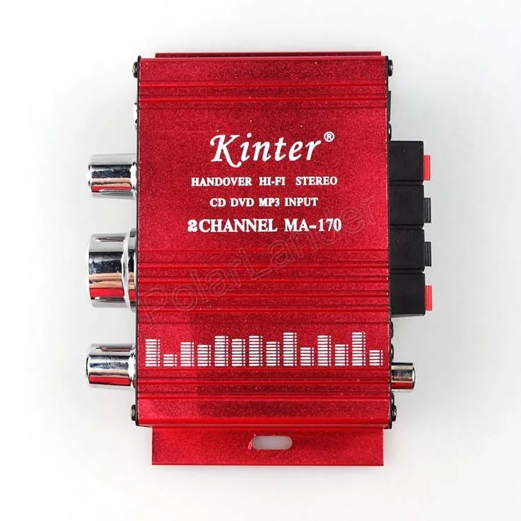 Горячая Распродажа KInter ма-170 автомобильный усилитель аудио hi-fi Mini 2 канальный цифровой работающего на постоянном токе 12 В в USB