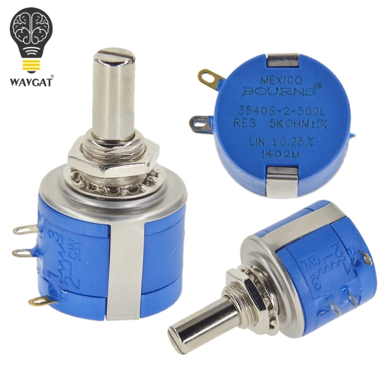 3540S 2 502L 5K ohm 2W 5% точный многооборотный потенциометр регулируемый резистор|adjustable