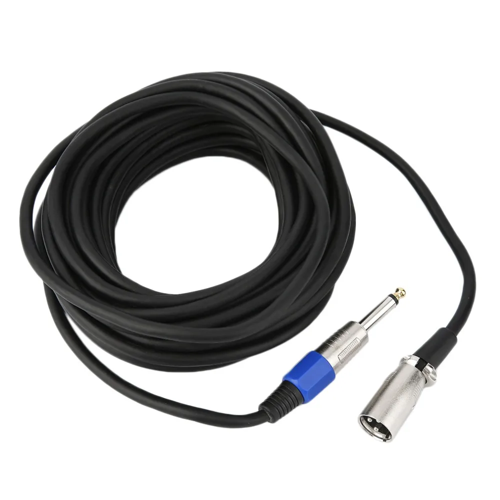2 м/3 м/10 м XLR 3-контактный разъем 1/" 6,35 мм моно-штекер микрофонный кабель