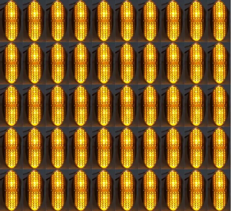 

50PCS CLEARANCE LIGHTS 4 LED SIDE MARKER LED Car TRAILER TRUCK 12V 24V