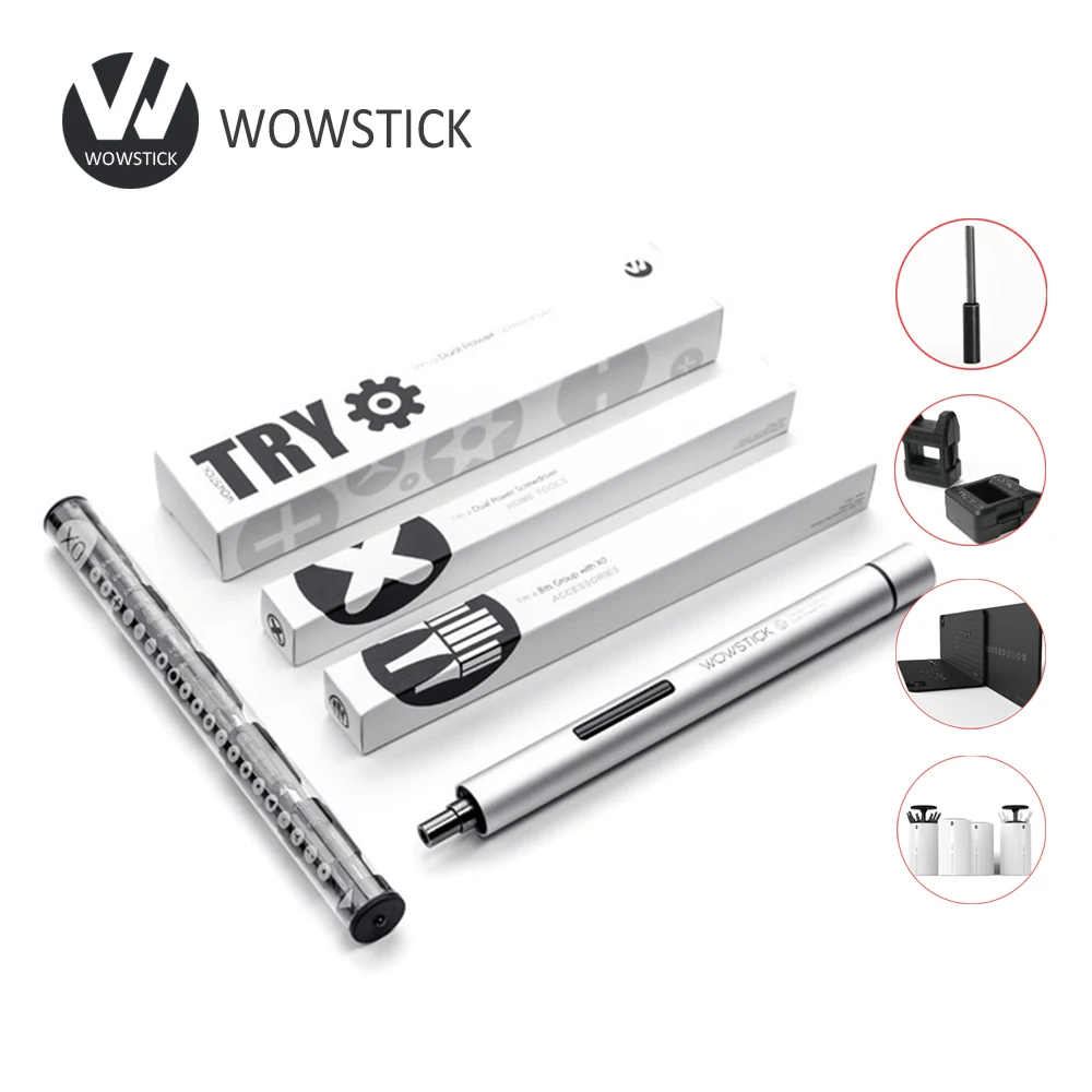 Новинка, Xiaomi Wowstick, электрический шуруповерт с X0, Набор отверток, 20 в 1, двойная мощность, беспроводной, сделай сам, инструмент для ремонта