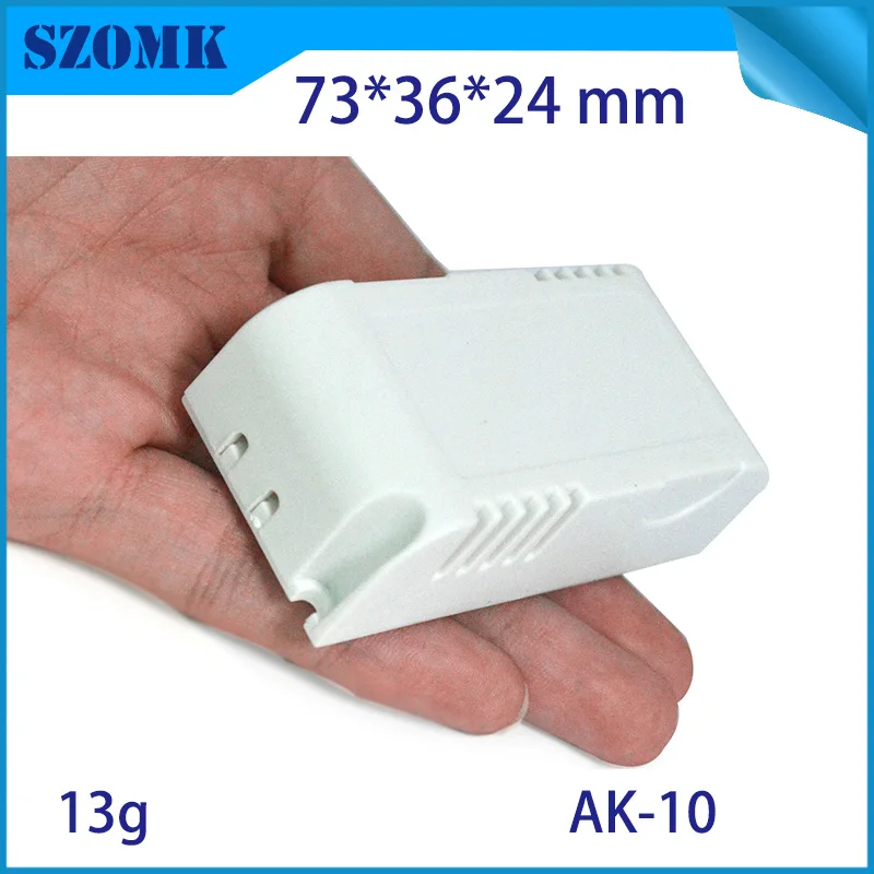 

10 piece a lot diy box abs plastic 73*36*24 mm plastic project box electronic small abs plastic enclosures led housing szomk
