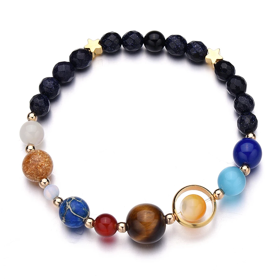 Женский браслет с природными камнями и бусинами|bracelet bracelet|stone charm braceletsgalaxy bracelet |