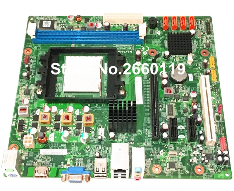 ФОТО Desktop motherboard for lenovo M3A760M RS780Q-LM5 DDR3 AM3 system mainboard fully tested and working well
