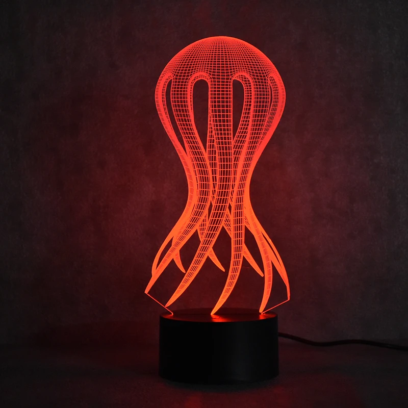 3D USB светодиодный визуальный креативный ночник модсветильник ночной Светильник