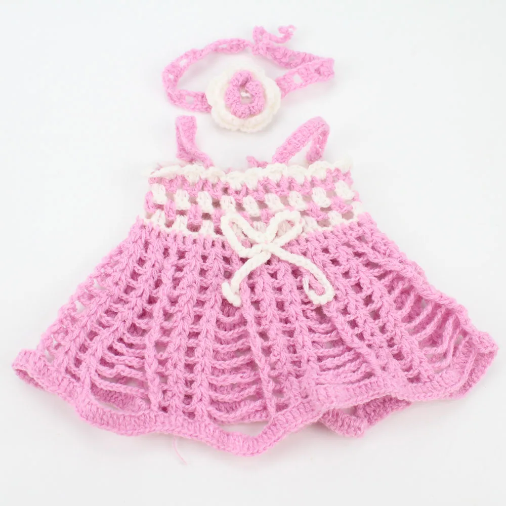 

Fashion Reborn Baby Doll Dress Fit For 10"-12" Handmade Reborn Baby Girls Accessories Suit For Infant Clothing 2017 New