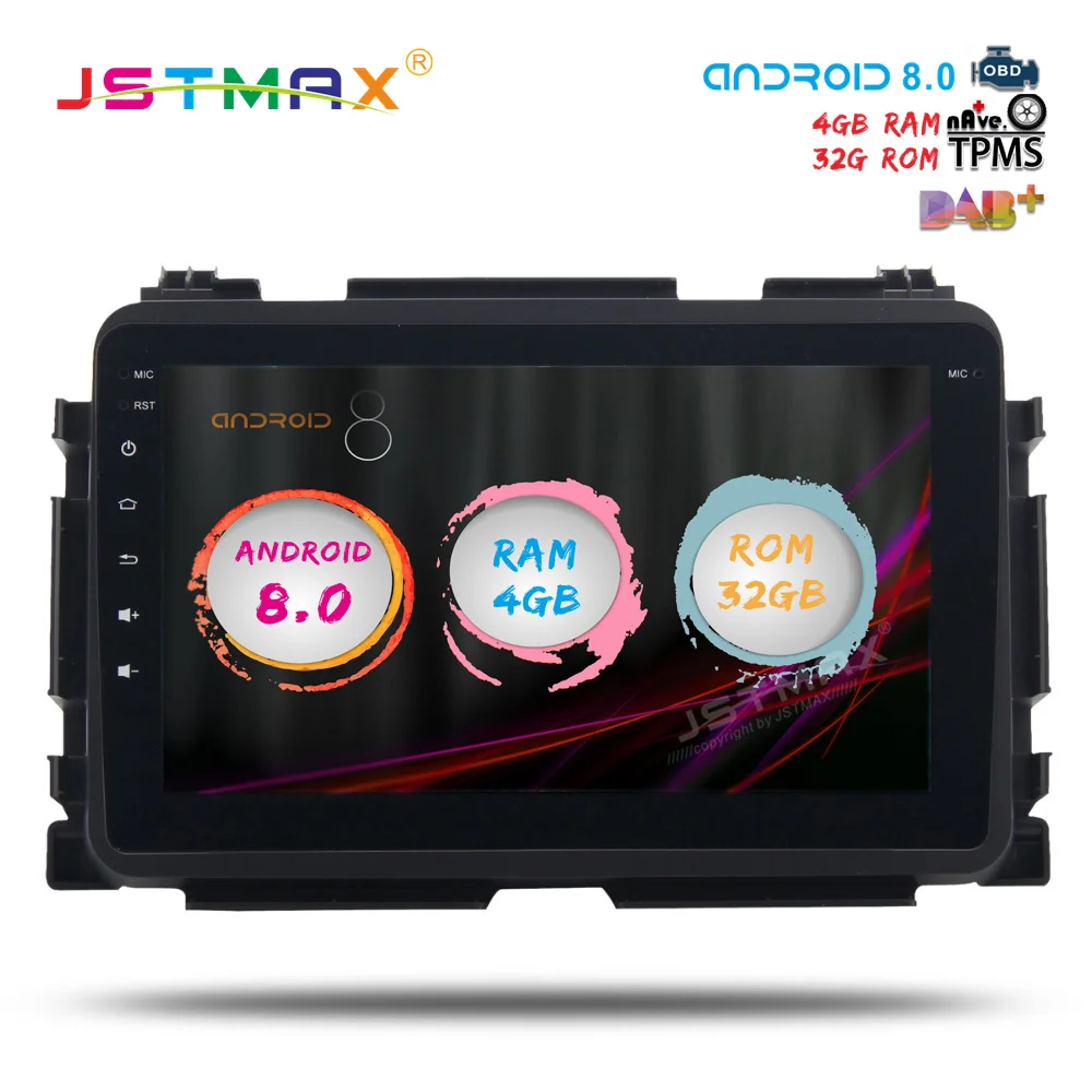JSTMAX 8 Android 8 0 Car font b GPS b font Radio Player for Honda Vezel