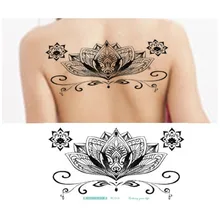 Lace Tattoo Sex Products Back Tattoos Waterproof Temporary Tattoo Women Flash Flower Fake Tattoos Stickers 10 Styles for Choice