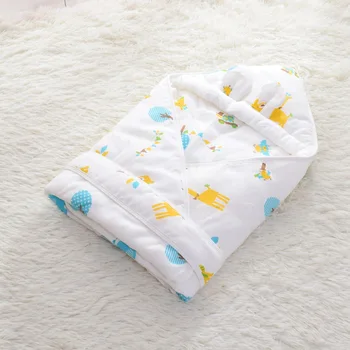 

1PC Baby Cuddles Printed Gauze Warmth Newborn Supplies Nursing Good Sleeping Cotton Blanket Baby Toys 0-12 Months Care Products