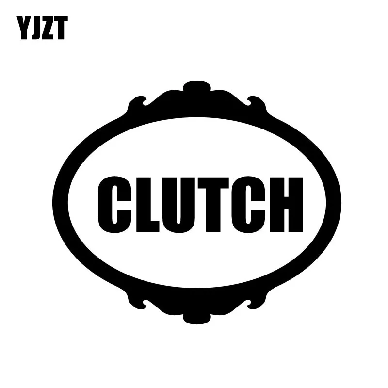 YJZT 14.5CM*12.2CM CLUTCH Rock Band Car Sticker Funny Vinyl Decal Black