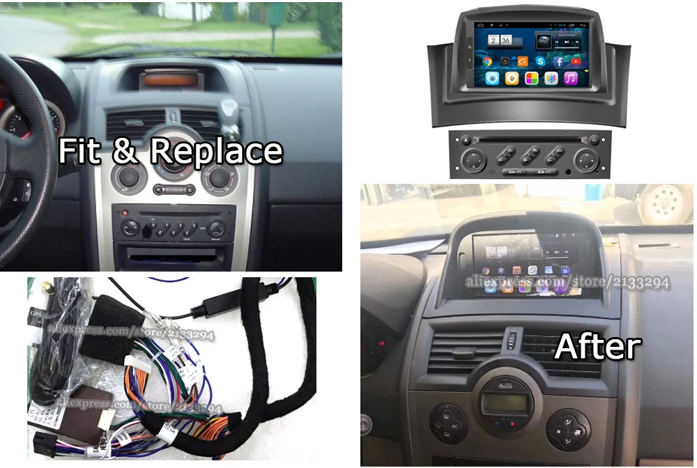 Liandlee 7 дюймов Android для Renault Megane II 2002~ 2009 стерео радио видео Wifi Carplay DVD карта gps Navi навигация Мультимедиа