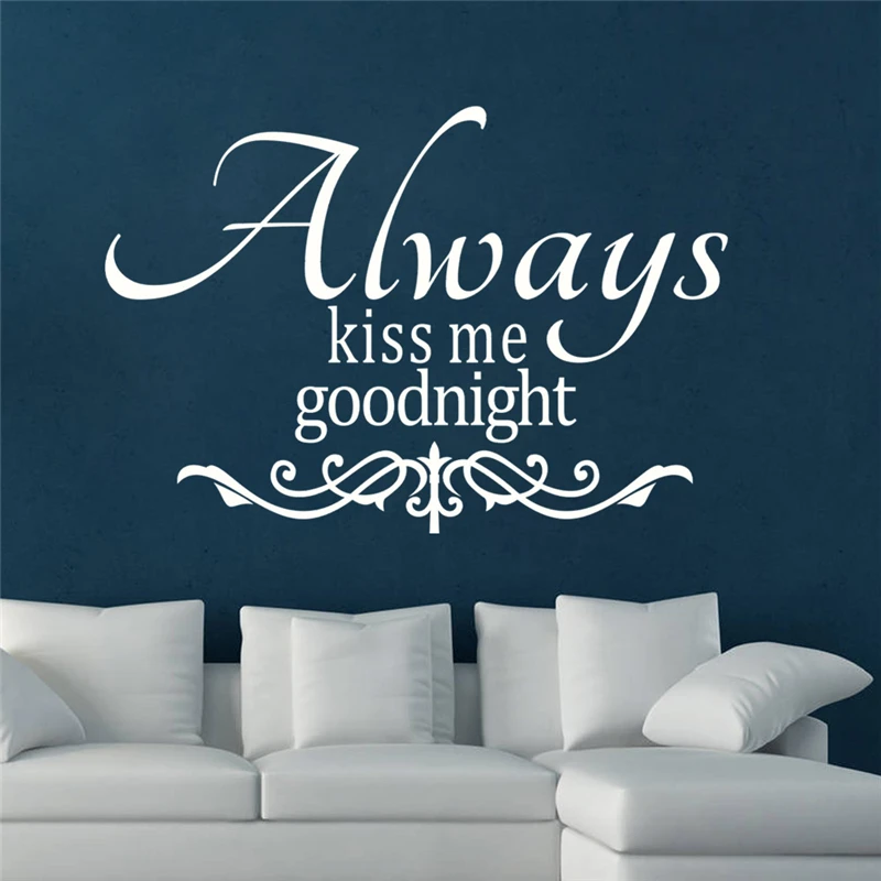 Always Kiss Me Goodnight Wall Art online shop embroidery diy always kiss me good night quote wall Always Kiss Me Goodnight Wall Art online shop embroidery diy always kiss me good night quote wall
