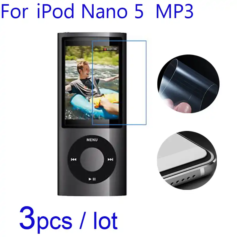 3pcs Lot Soft Screen Protectors For Apple Ipod Nano 5 Mp3 Clear