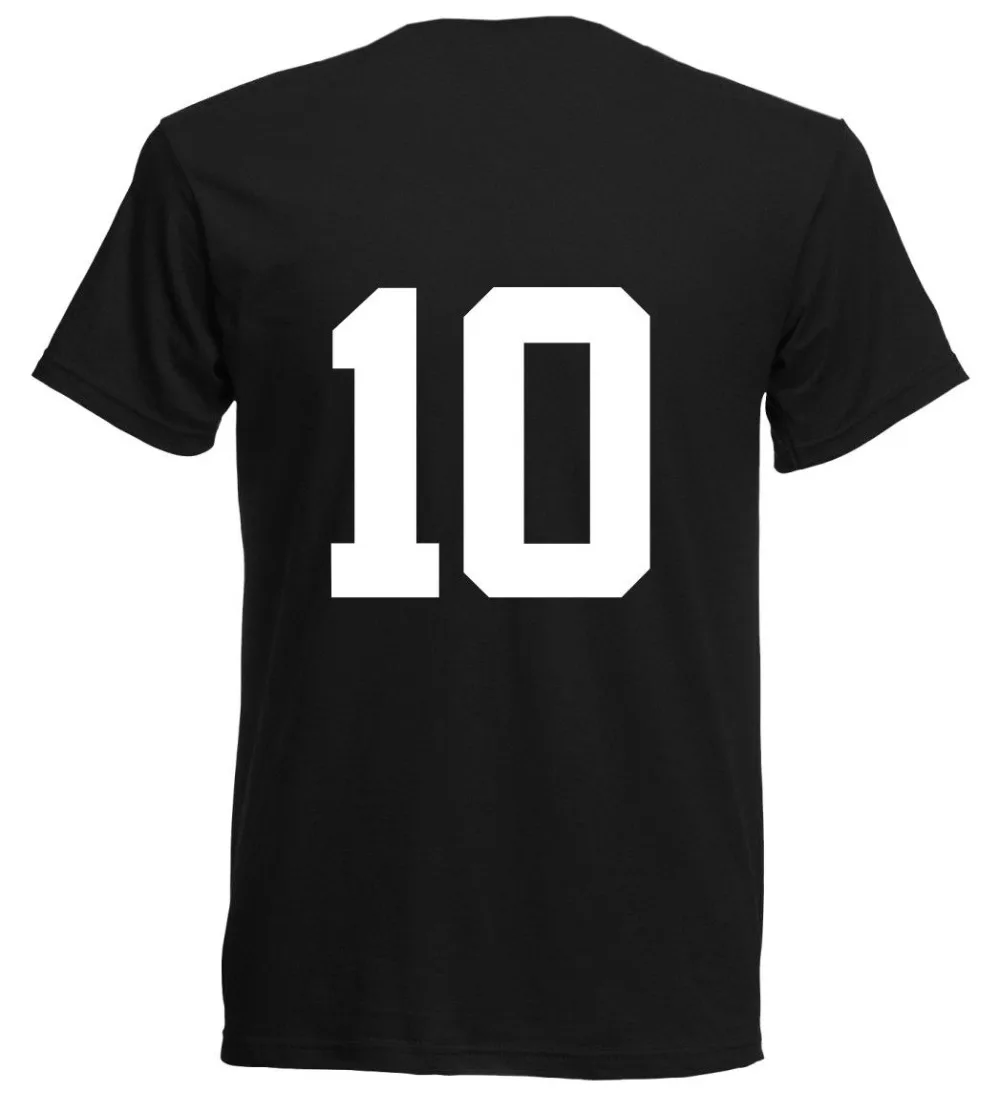 Футболка в стиле Trikot Fubball Nummer ALL 10 Sporter Look футболка для футбола и 2019|Футболки| |