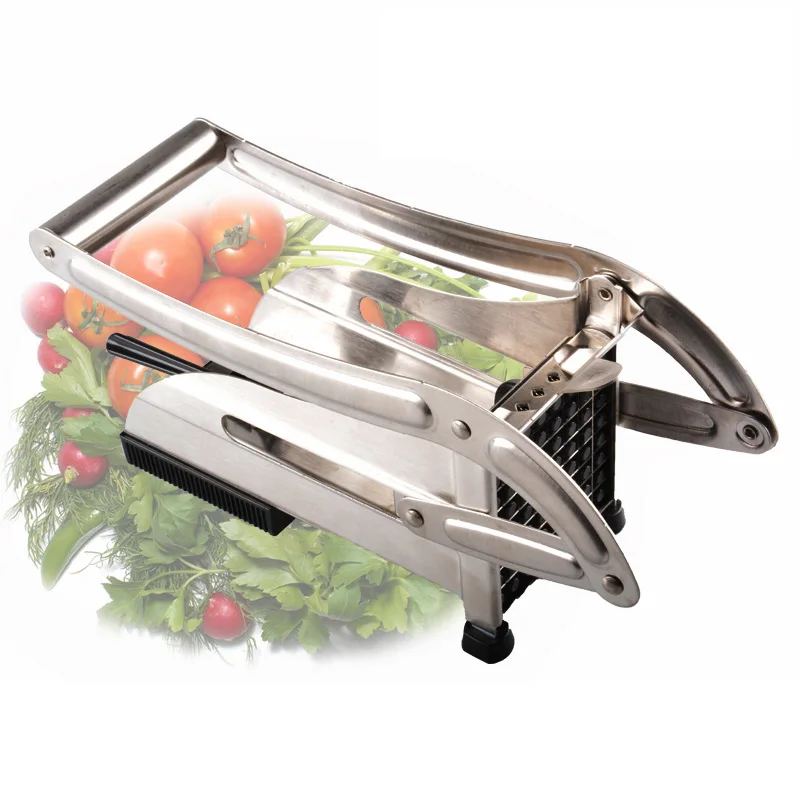 French Fry Cutter Machine Vegetable Potato Kitchen Slicer Stainless Steel