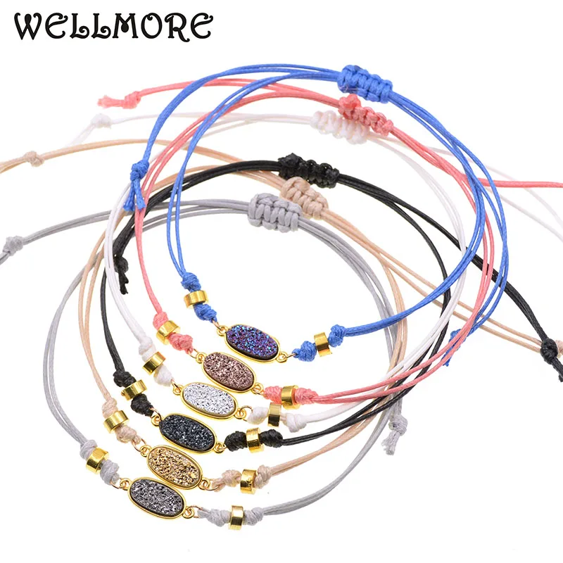 

WELLMORE cheap Anklets For Women stone Bohemia rope Anklet Bracelets women girl party foot jewelry wholesale Drop Shipping