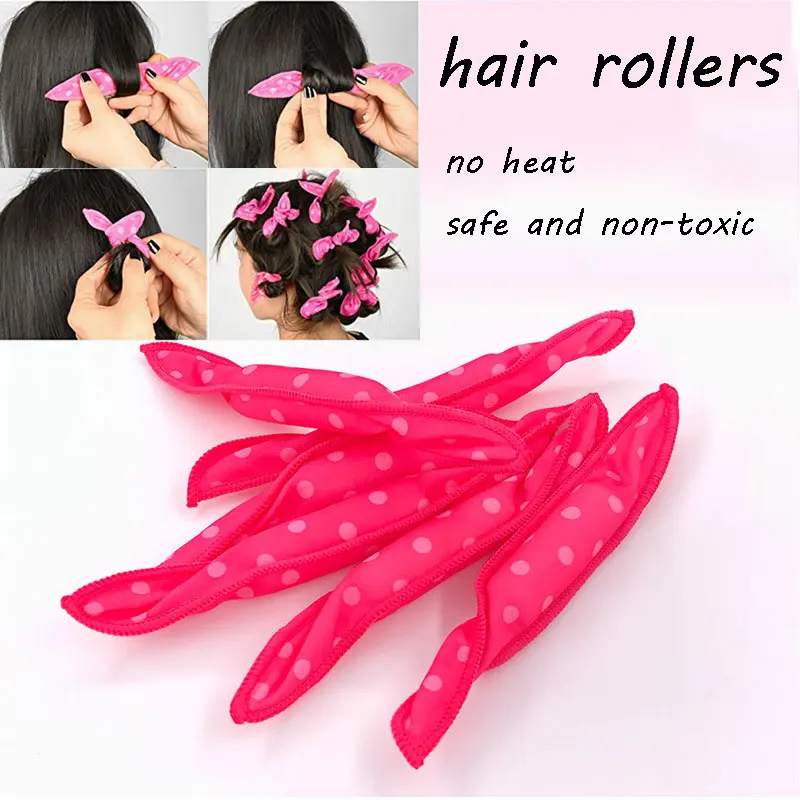 

Magic No Heat Hair Rollers Night Sleep Foam Hair Curler Roller Flexible Soft Pillow Curlers DIY Sponge Hair Styling Curls Tools