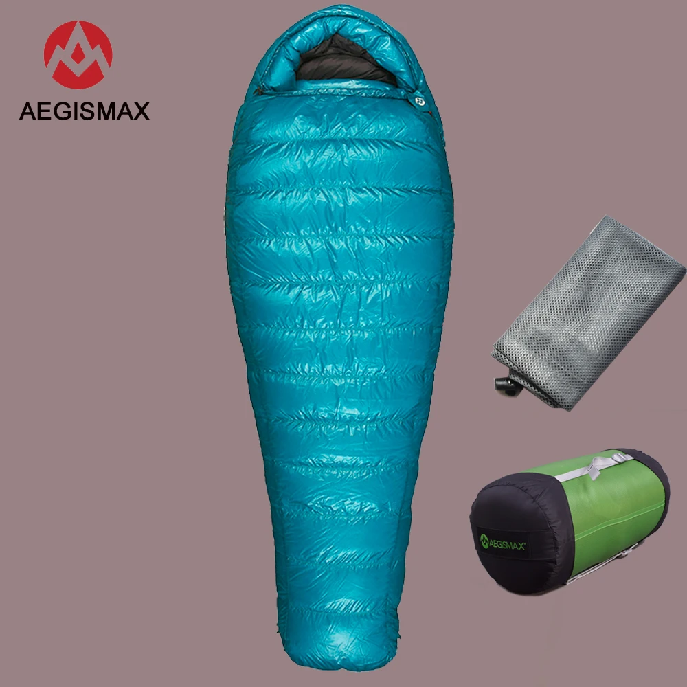 2018 Aegismax M3 удлиненный спальный мешок для мам Сверхлегкий белый гусиный пух