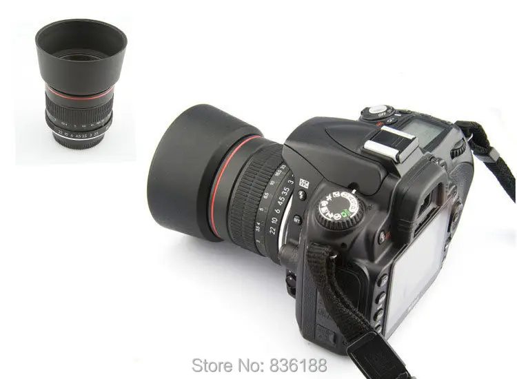 Телеобъектив JINTU 85 мм f/1 8 портретный с ручной фокусировкой для Nikon D7200 D7100 D7500 D5600 D5500
