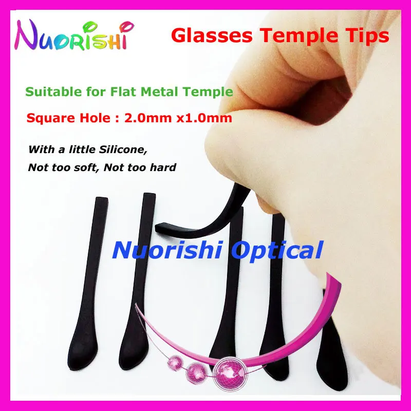 10 pairs Good Quality Eyeglass Glasses Eyewear Anti Slip Plastic Temple Tips Cap Cover for Flat Metal T3520 Free Shipping | Аксессуары