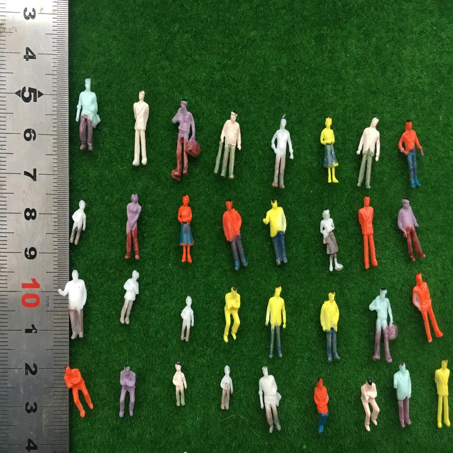 200pcs 1:150 Scale People Painted Model Train Passenger People  Figures 