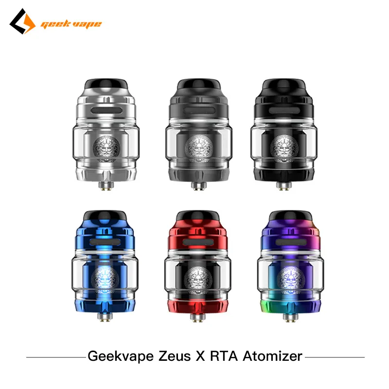 

2pcs/lot Geekvape Zeus X RTA 4.5ml Vape tank with 810 Delrin drip tip Electronic cigarette atomizer vs Geekvapk zeus dual rta