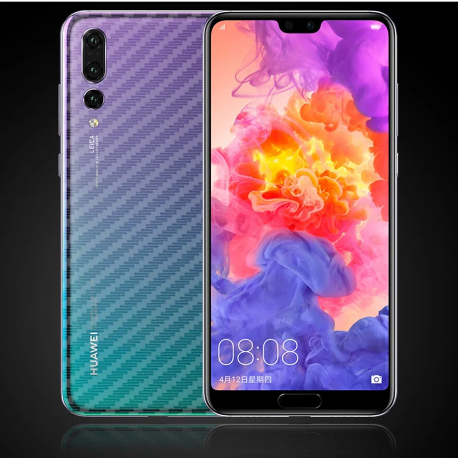 CIAXY 5Pcs Screen Protector 3D Carbon Fiber Back Cover Protective Film For Huawei P20 Pro P20Lite Honor 10 Soft Clear | Мобильные