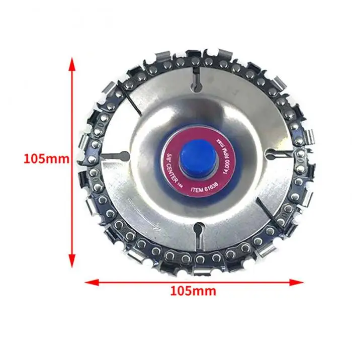 4 дюйма 22 зубья цепи диск Арбор резьба по дереву диск для 100/115 угловая шлифовальная машина TN88