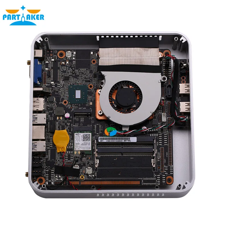 Причастник B17 Мини ПК Win 10 Intel Core i7 7700HQ DP VGA HDMI LAN 6 * USB микро компьютер Linux DDR4 макс 32 Гб