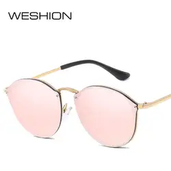 Бренд Дизайн «кошачий глаз» Для женщин Ретро Классический розовый маленький солнцезащитные очки для Для мужчин дамы 2018 очки UV400 Óculos де sol