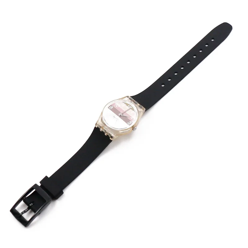 Ремешок силиконовый для часов Swatch 12 мм LW143 LS116 LL115LM141 Модный женский браслет с