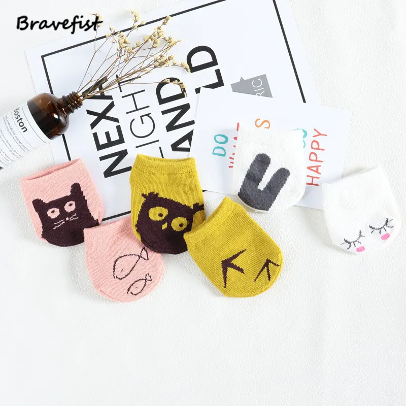 

3Pairs/Lot Super Cute Baby Socks Summer Autumn Cotton Cute Non-slip Boys Girls Newborn Infant Bebe Cartoon Soft Floor Wear 0-2Y