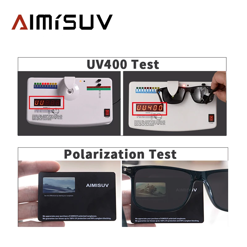 AIMISUV фирменный дизайн 1 мм поляризационные солнцезащитные очки мужские