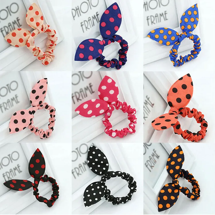 

Rabbit Ear Hairband Bow Hairline Hair Accessories Wholesale Cute Hot Playful Wave Nodding Flower