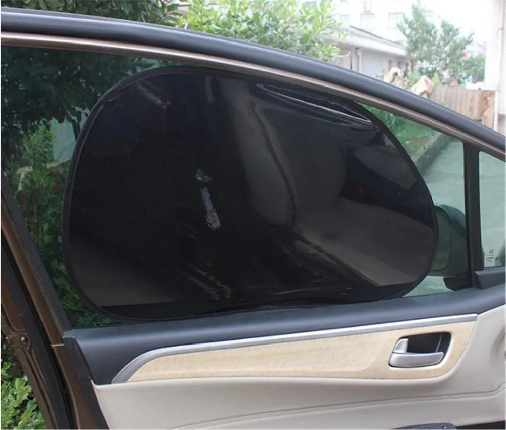 63.5*39cm 2pcs Car Sunshade Side Window Vehicle Cool UV Ray Protector Heat Shield Reflector