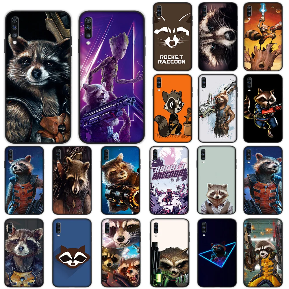 

Marvel Rocket Raccoon Soft Case for Samsung Galaxy A5 A6 A7 A8 A9 Plus A10 A20 A30 A40 A50 A60 A70 M40 Cover