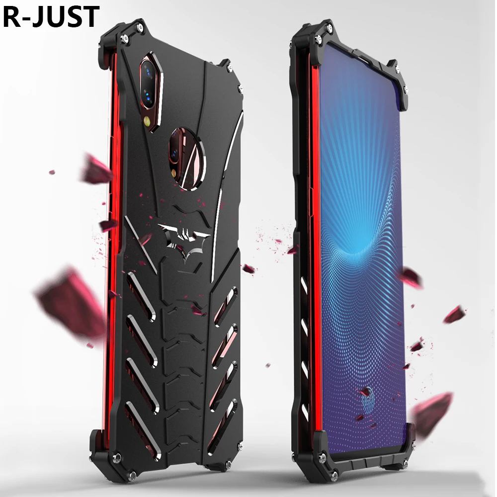 

R-JUST For Vivo Nex Case Cover Luxury Slim Hard Metal Aluminum Alloy Shockproof Armor Phone Case for Vivo Nex Back Cover Funda