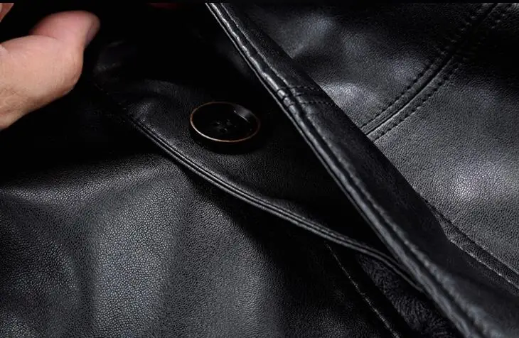 Winter autumn motorcycle leather jacket men jaqueta de couro masculino motoqueiro Single-breasted mens faux leather coats black