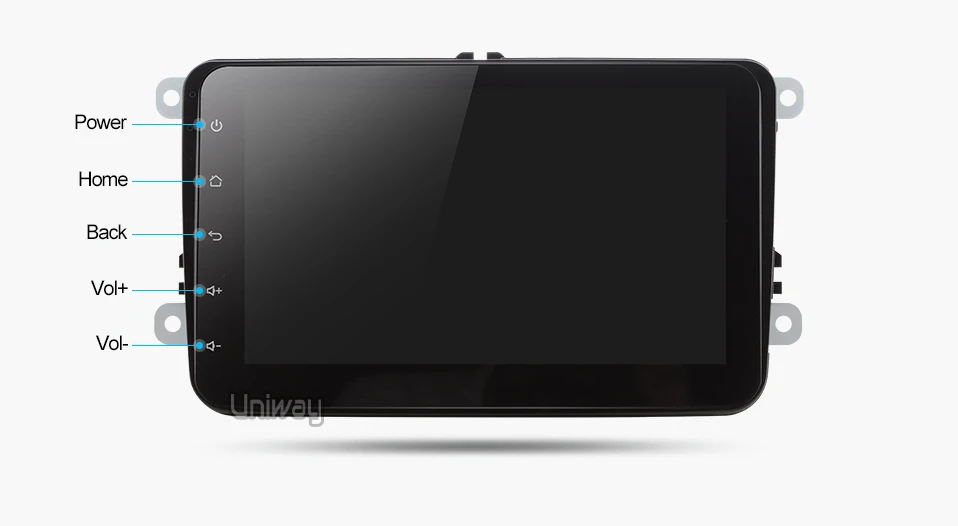 Clearance Uniway 9.0 Car DVD 2 din GPS radio stereo player for Volkswagen VW golf 6 passat b6 B7 Touran polo Tiguan  skoda octavia car dvd 34