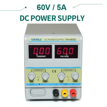 

YIHUA 605D DC Power Supply Adjustable 60V 5A Large Power For Laboratary Test