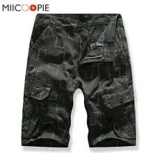 Летние х/б мужские шорты до колена шорты с несколькими карманами с геометрическим узором повседневные мужские Компрессионные шорты Карго уличная одежда
