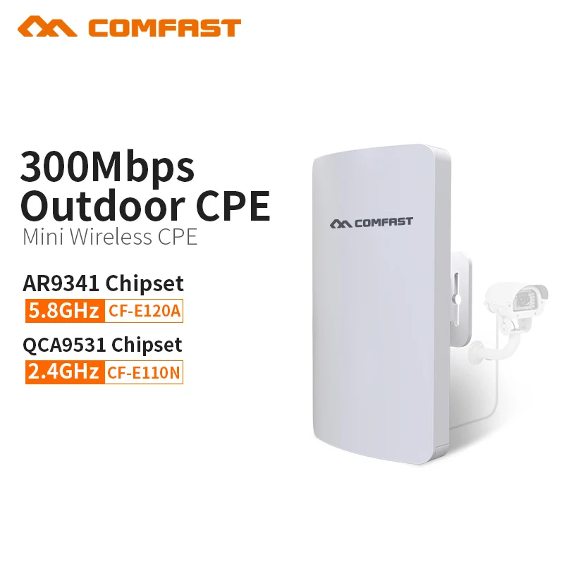 COMFAST 300mbs mini series wireless bridge outdoor CPE wifi router repeater AP for ip camera project 1-2km range CF-E120A E110N COMFAST 300mbs mini series wireless bridge outdoor CPE wifi router repeater AP for ip camera project 1-2km range CF-E120A E110N