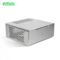 Realan industrial high quality oem mini htpc desktop case E-i7 CD-ROM slots aluminum black silver without power supply