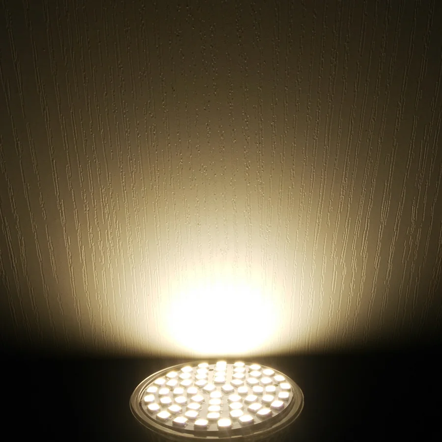 Без мерцания 5 Вт 3528 SMD GU10 G5.3 E14 MR16 Светодиодный светильник 220 в 12 В 2835 светодиодный