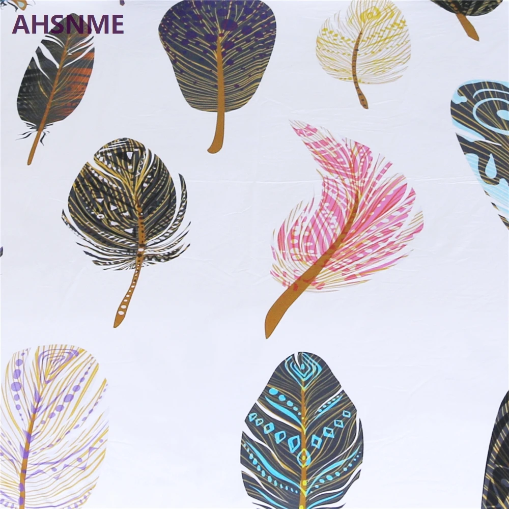 AHSNME ريشة تصميم لتدفئة غرفة نوم 3 قطع مجموعة (1 قطع لحاف غطاء + 2 قطع المخدة) الولايات المتحدة التوأم كامل الملكة الملك حجم